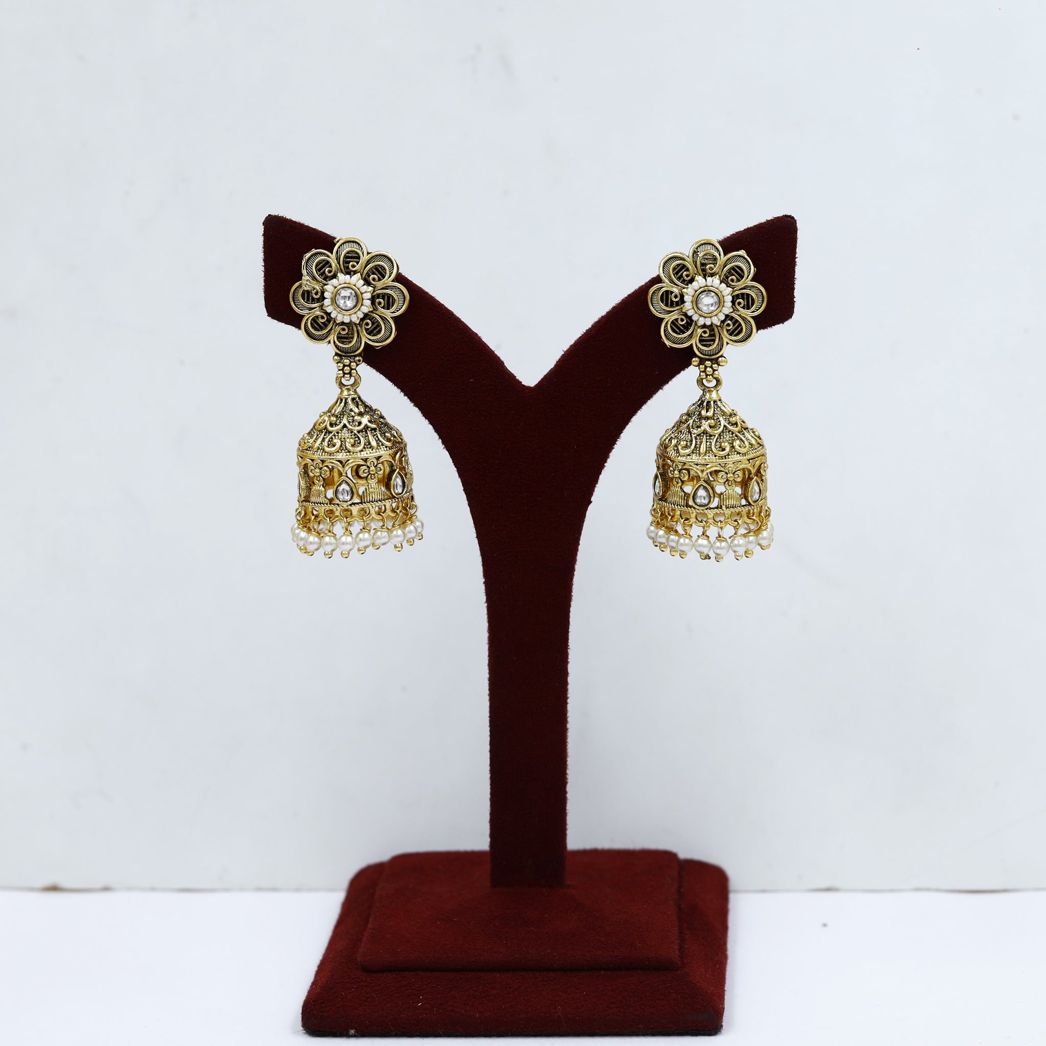 Jhumki Antique Earring 18661-94
