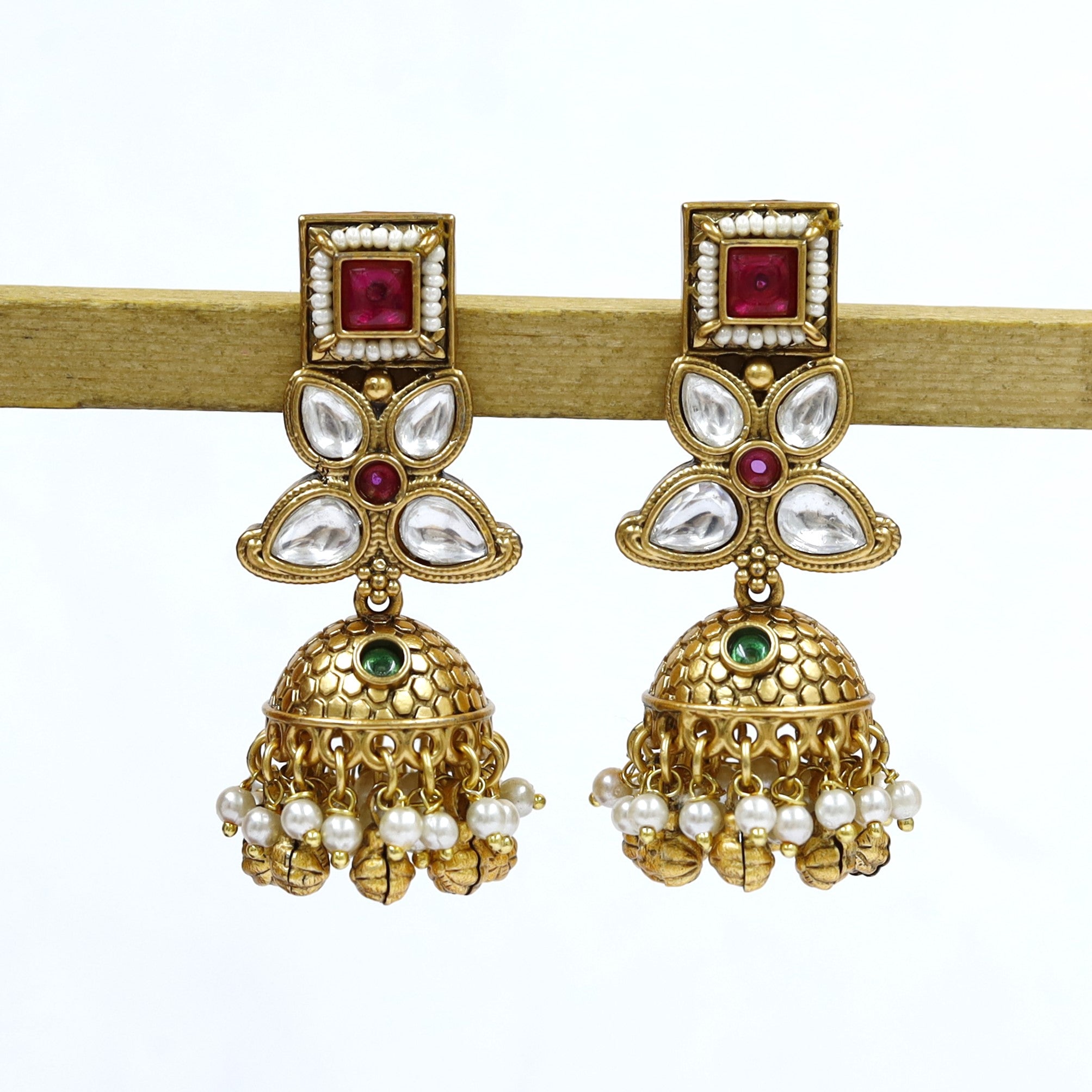 Jhumki Antique Earring 18656-94