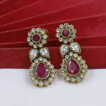 Light Polki Earring 18965-21