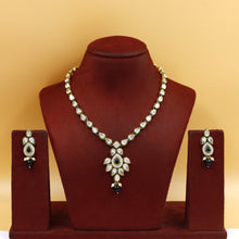 Round Neck Polki Necklace Set 4871-21