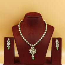 Round Neck Polki Necklace Set 4871-21
