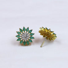 Green Zircon/AD Earring 2355-6420