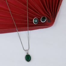 Light Zircon/AD Pendant Set 18246-34