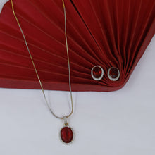 Light Zircon/AD Pendant Set 18270-34