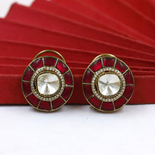 Sabyasachi Inspired Moissanite Choker Kundan Necklace Set 17022-87