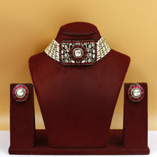 Sabyasachi Inspired Moissanite Choker Kundan Necklace Set 17022-87