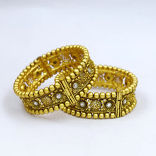 Antique Gold Finish Bangles 13003-9677