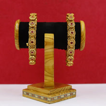 Antique Gold Finish Bangles/Kada 4067-28