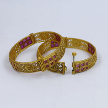 Ruby Green Bangles/Kada 13006-9682