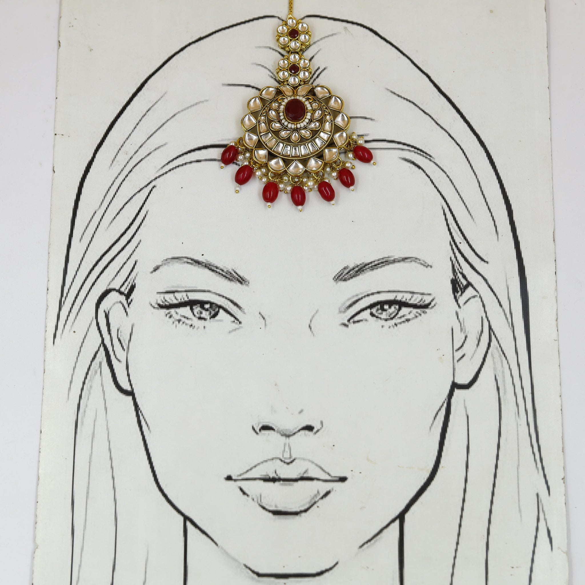 Kundan Maang Tikka 18676-100