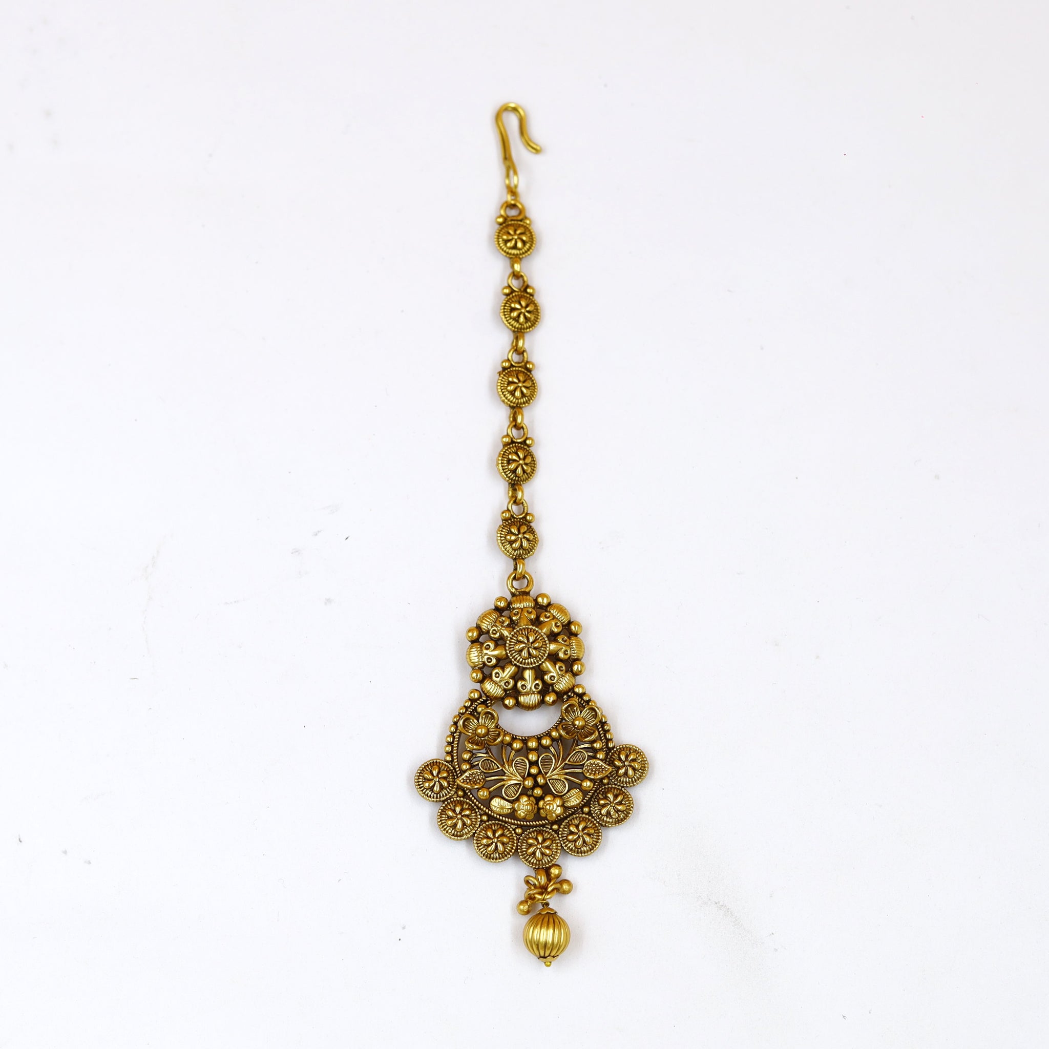 Antique Gold Finish Maang Tikka 18675-100