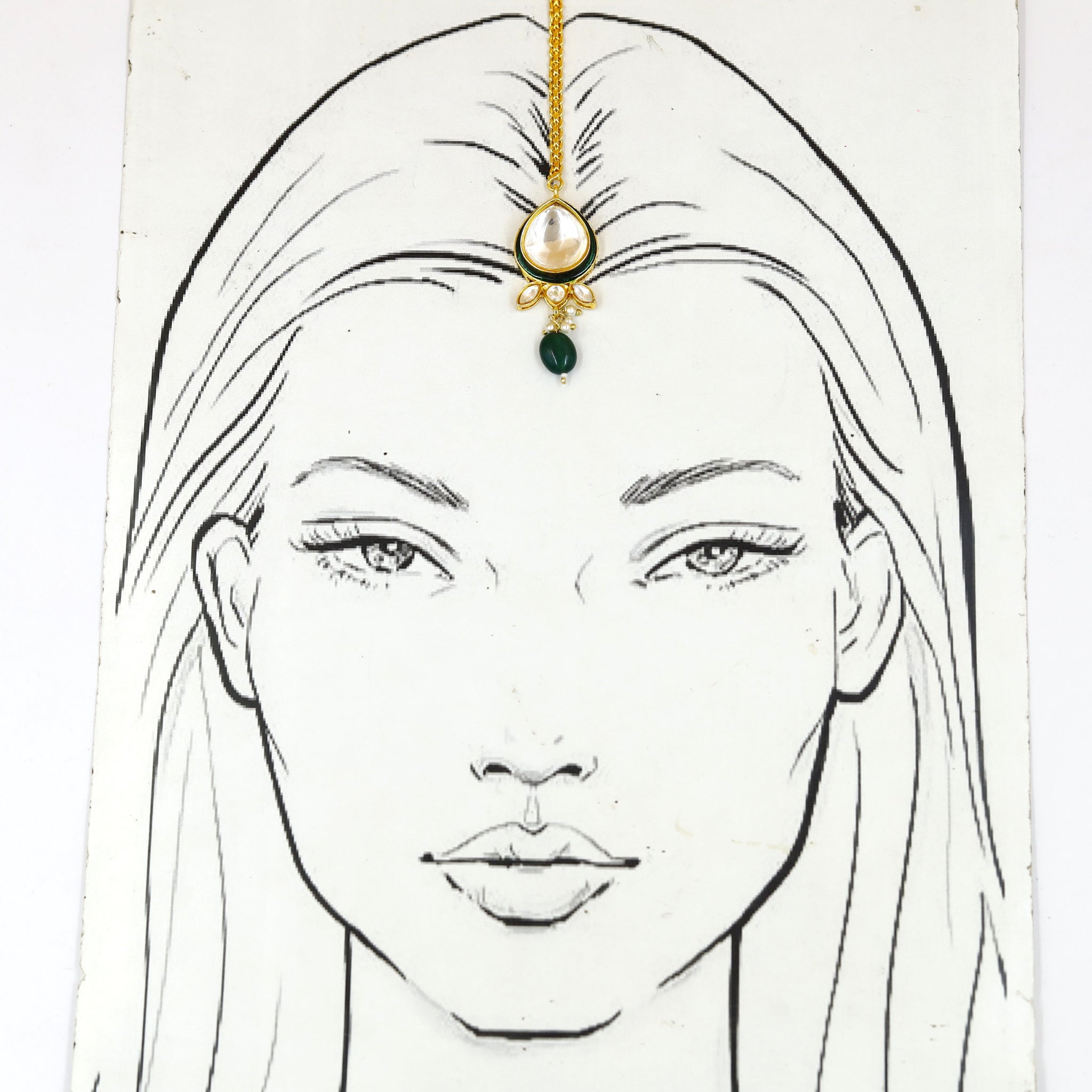 Kundan Maang Tikka 18679-100