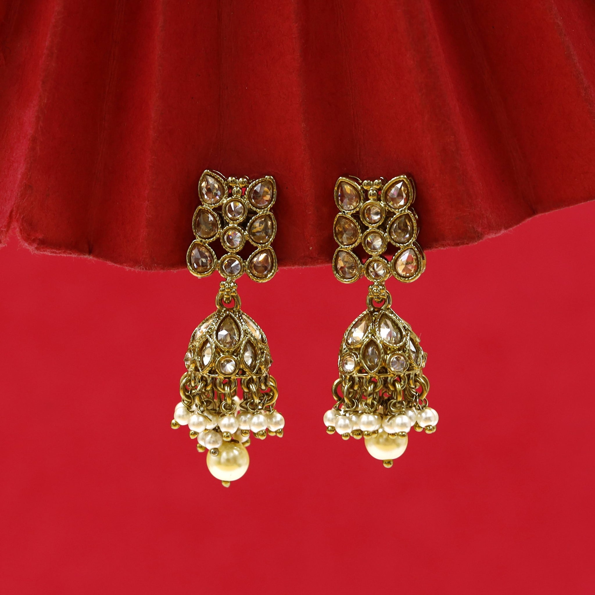 Jhumki Antique Earring 18687-100