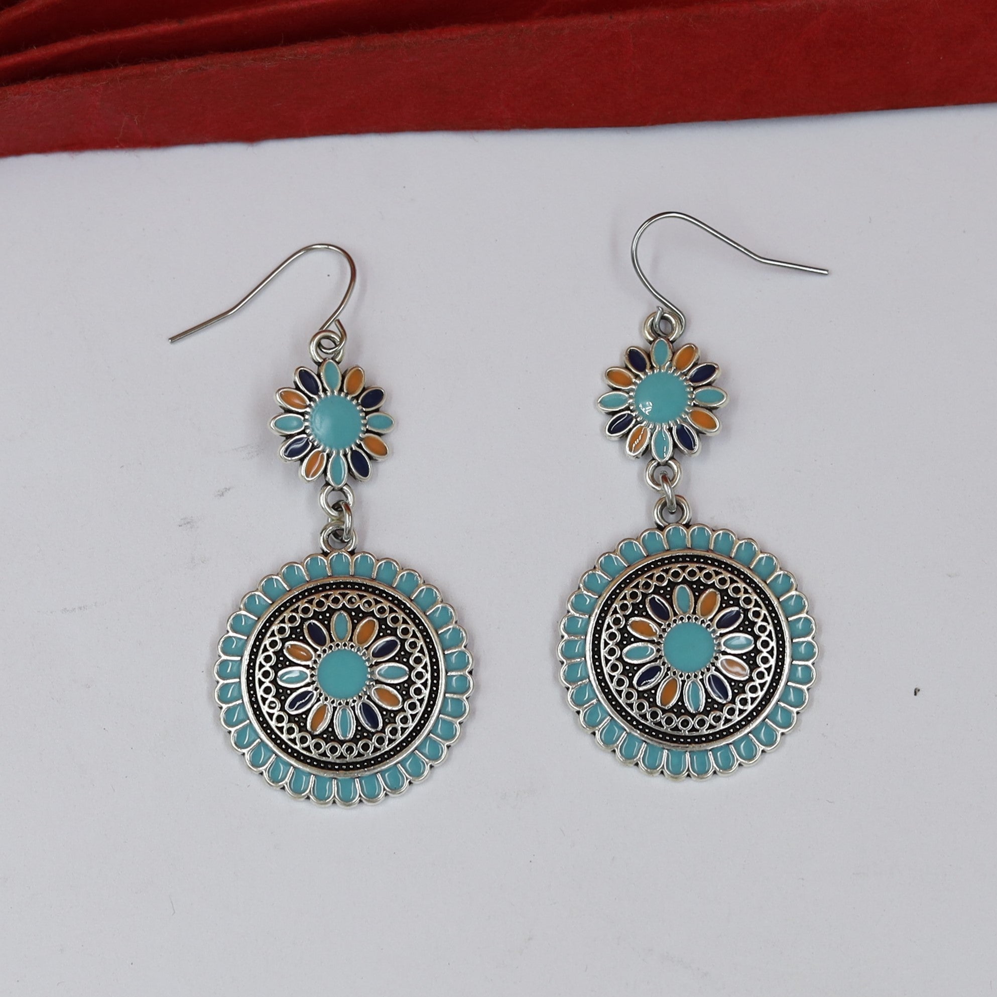 Silver Oxidized Earring 17789-33