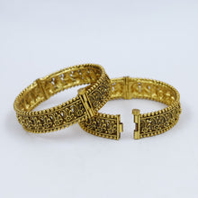 Antique Gold Finish Bangles/Kada 12061-28