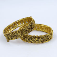Antique Gold Finish Bangles/Kada 12061-28
