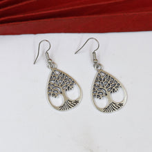 Silver Oxidized Earring 17768-33