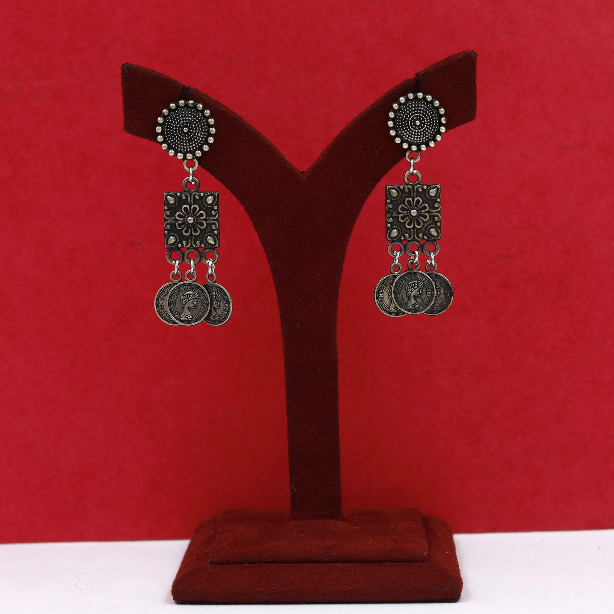 Light Earring Oxidized Earring 18689-100