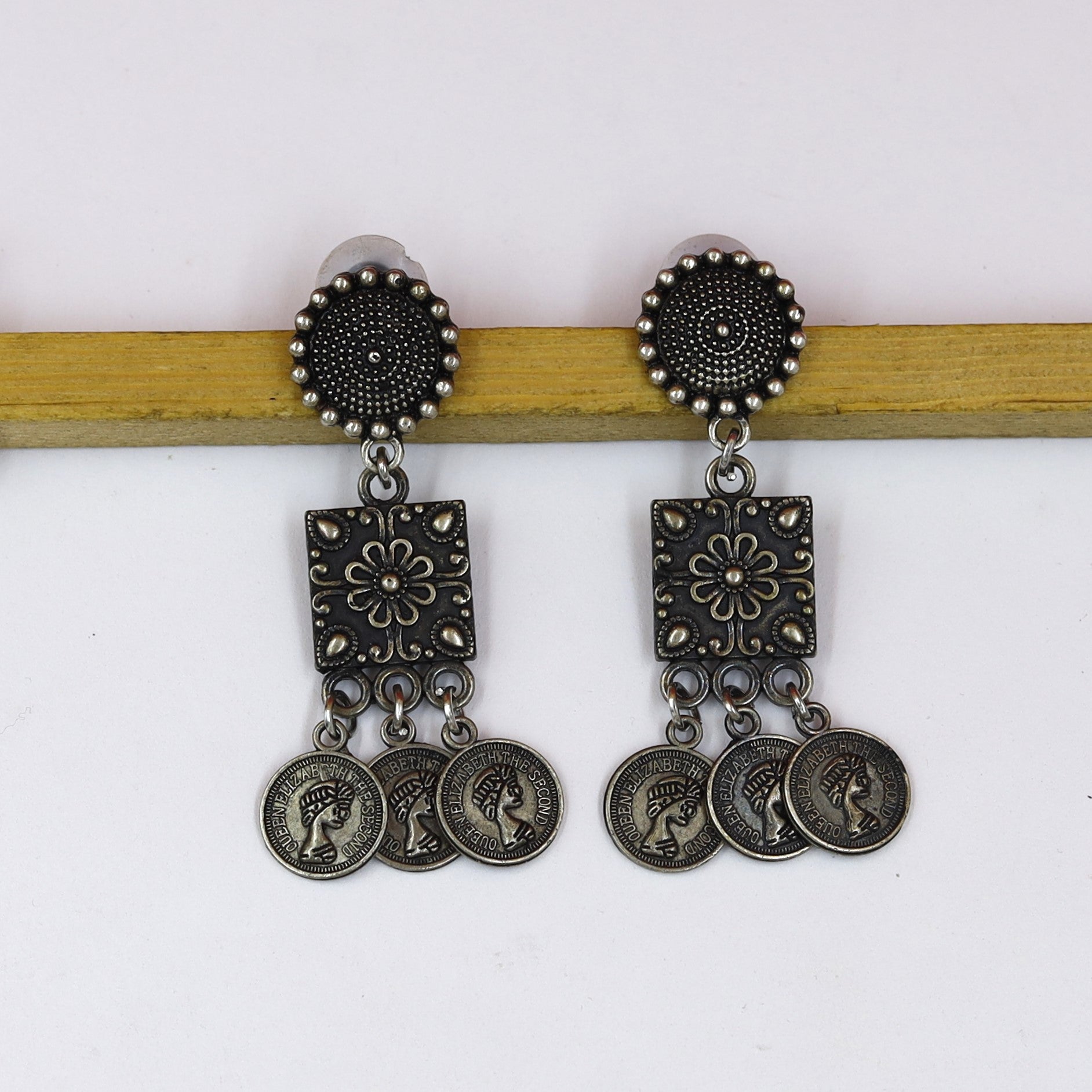 Light Earring Oxidized Earring 18689-100