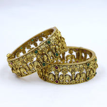 Antique Gold Finish Bangles/Kada 6324-28