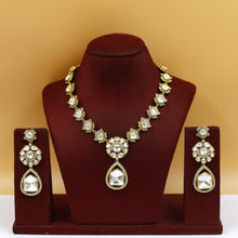 Sabyasachi Inspired Round Neck Kundan Necklace Set 10580-87