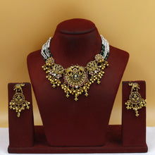 Round Neck Antique Necklace Set 19066-68