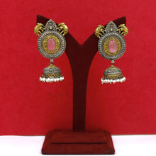 Long Neck Oxidized Necklace Set 15407-59