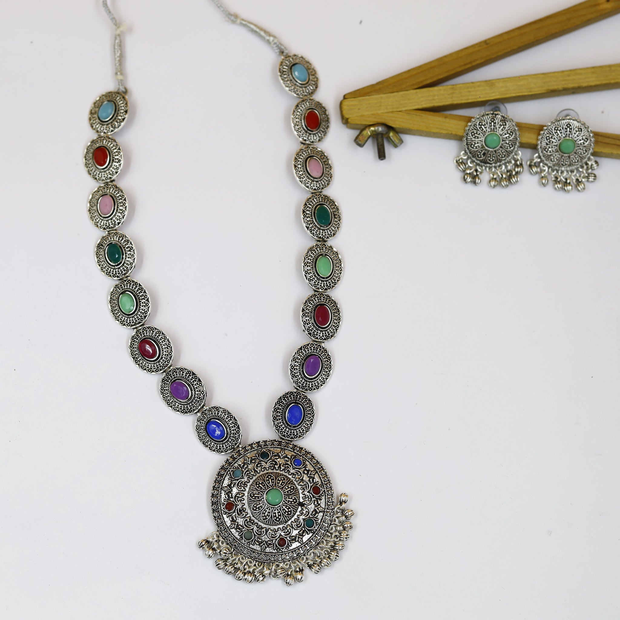 Oxidized Pendant Set 17853-R