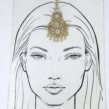 Zircon/AD Bridal Maang Tikka 18275-100