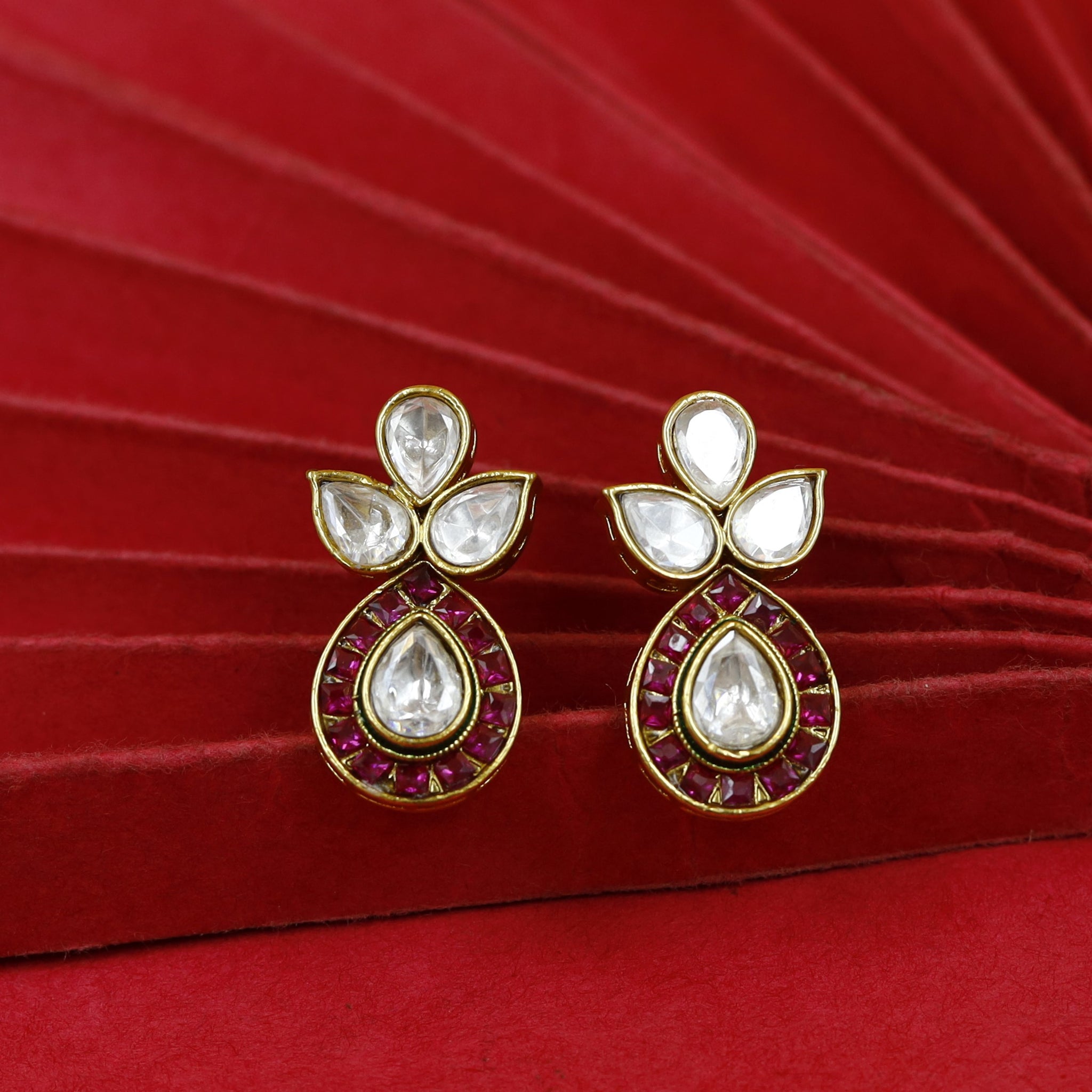 Light Polki Pendant Set 18233-21