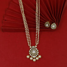 Stylish Light Weight Polki Pendant Set 17718-21