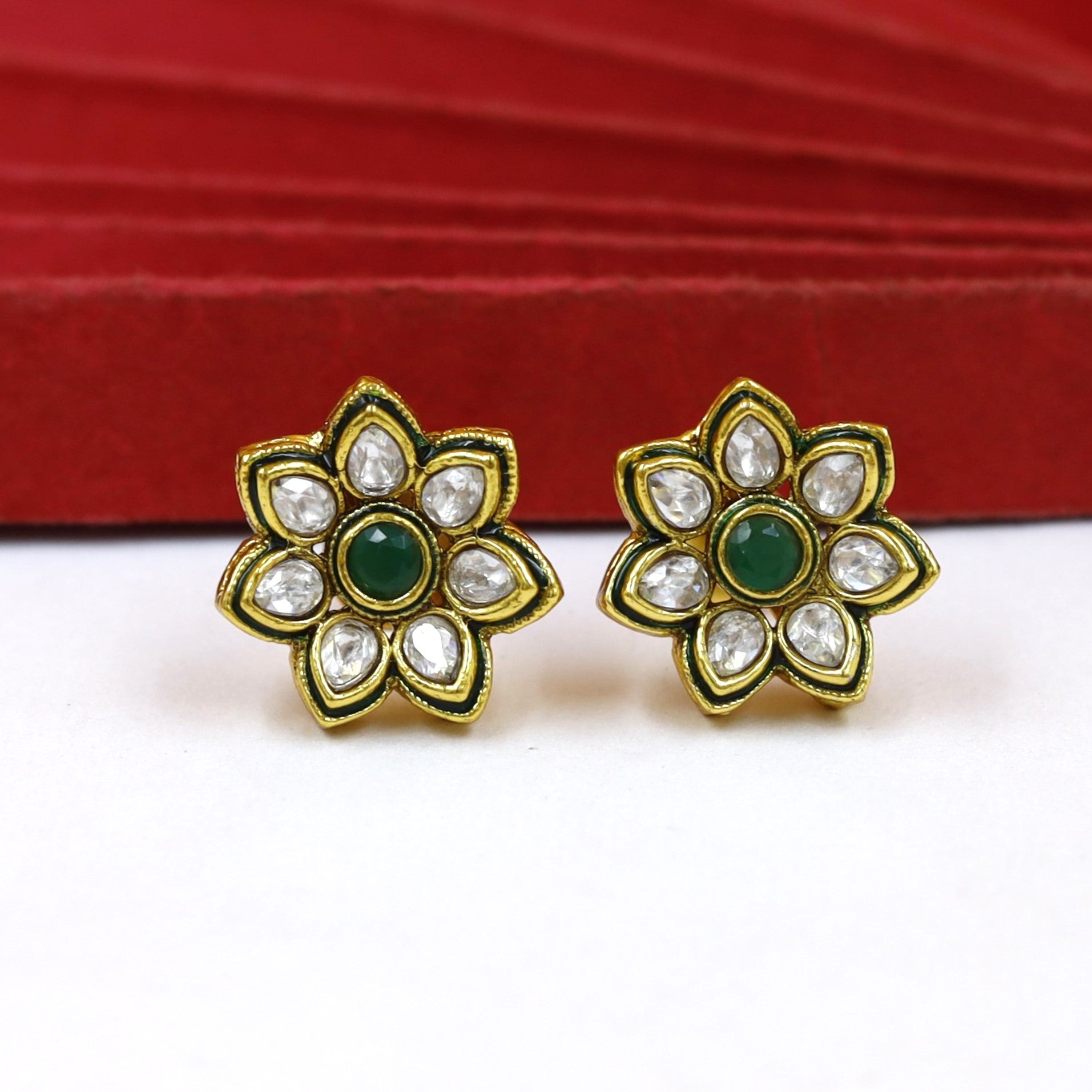 Light Polki Pendant Set 18231-21