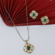 Trendy Kundan Pendant Set 19045-27