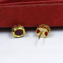 Ruby Oval Kundan Tops/Studs 6340-1225
