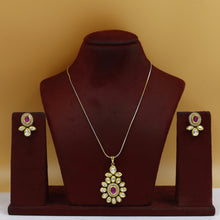 Trendy Kundan Pendant Set 19046-27