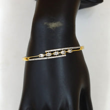 Gold Plated Zircon/AD Bracelet 3222-11