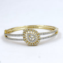 Gold Plated Zircon/AD Bracelet 13195-0024