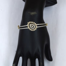 Gold Plated Zircon/AD Bracelet 13195-0024