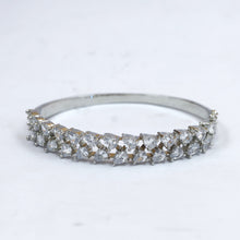 Silver Plated Zircon/AD Bracelet 13198-0027