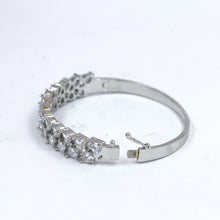 Silver Plated Zircon/AD Bracelet 13198-0027
