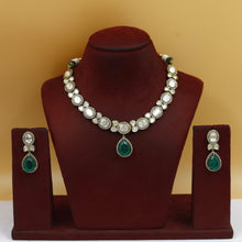 Round Neck Kundan Necklace Set 18841-28