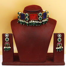 Sabyasachi Inspired Choker Kundan Necklace Set 18950-42