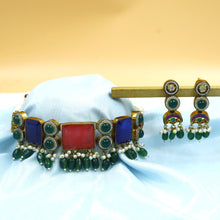 Sabyasachi Inspired Choker Kundan Necklace Set 18950-42