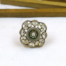 Sabyasachi Inspired Kundan Ring 18763-28