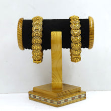 Antique Gold Plated Bangles/Kada 10706