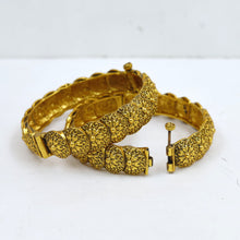 Antique Gold Plated Bangles/Kada 10706