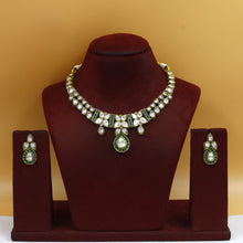 Round Neck Polki Necklace Set 11846-21