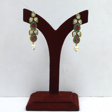 Round Neck Polki Necklace Set 10990-21