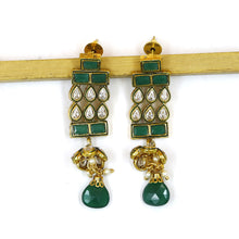 Green Polki Necklace Set 10370-5943