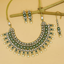Polki Necklace Set 12555-9041